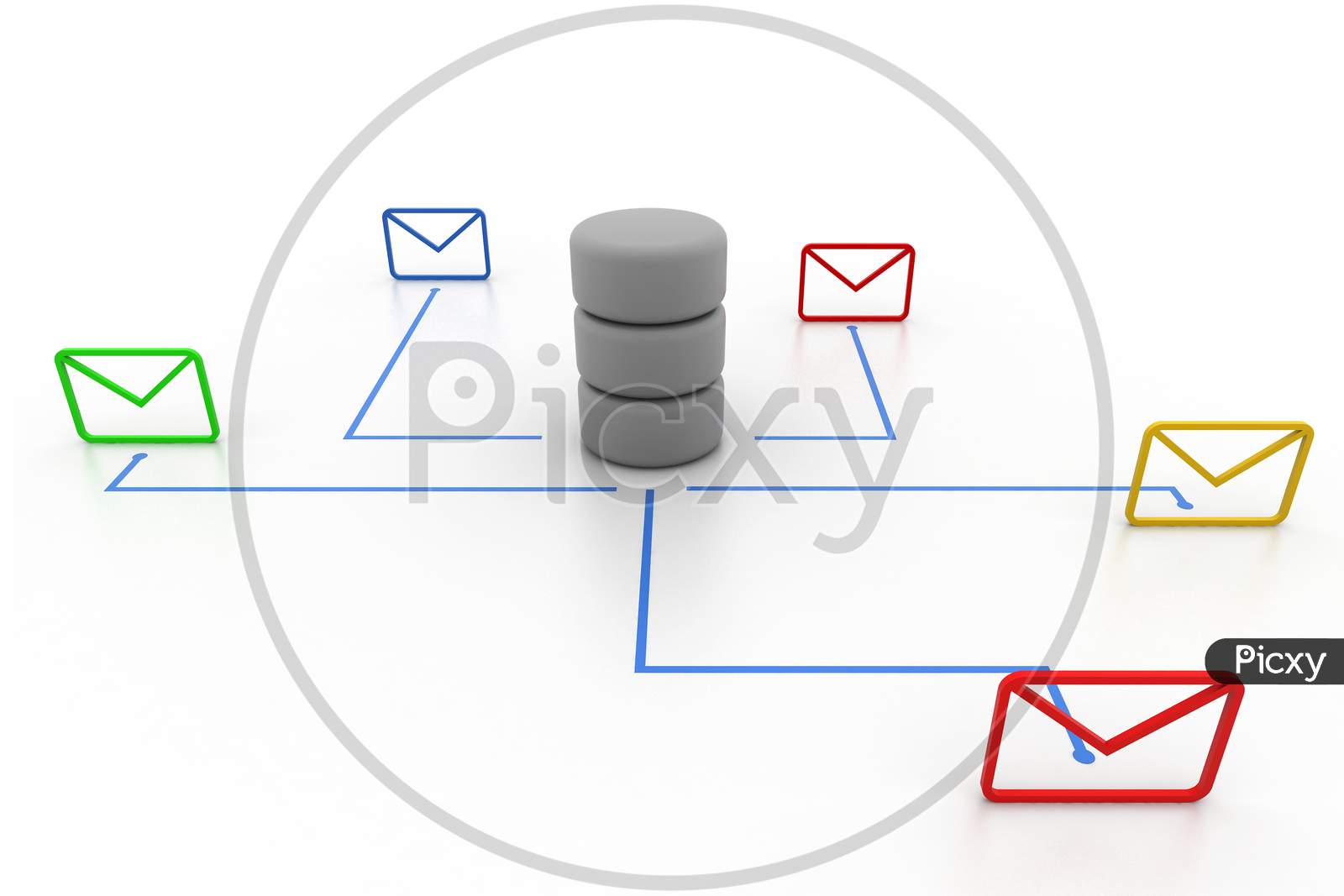 Concept of Mails connected to a Database