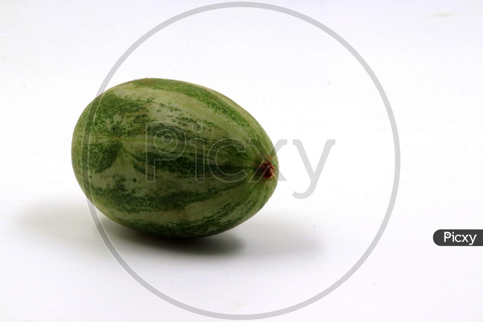 pointed gourd on white background