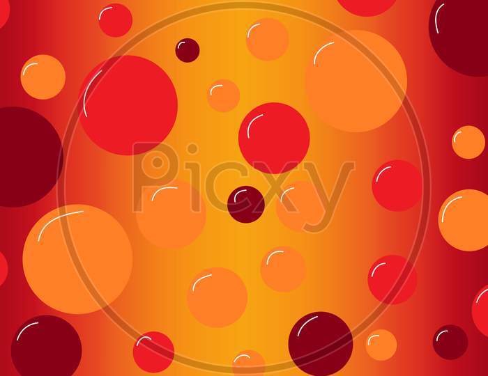 Attractive Colorful Bubbles Pattern With Gradient Effect. abstract 3d bubbles rendering.