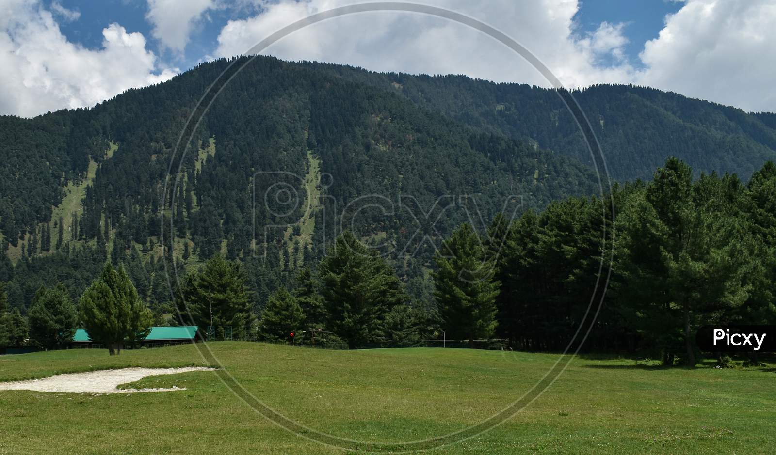 Beautiful Landscape View At Pahalgam Kashmir India.