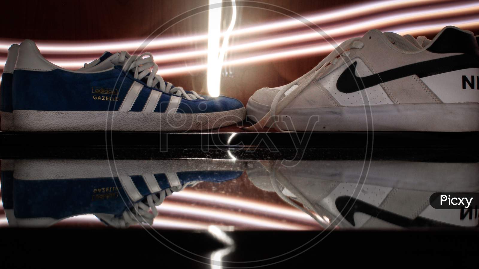 Blue And White Adidas Gazelle Suede Fashion Shoes And Fancy White, Blue And Gray Nike Sb Fashion Shoes