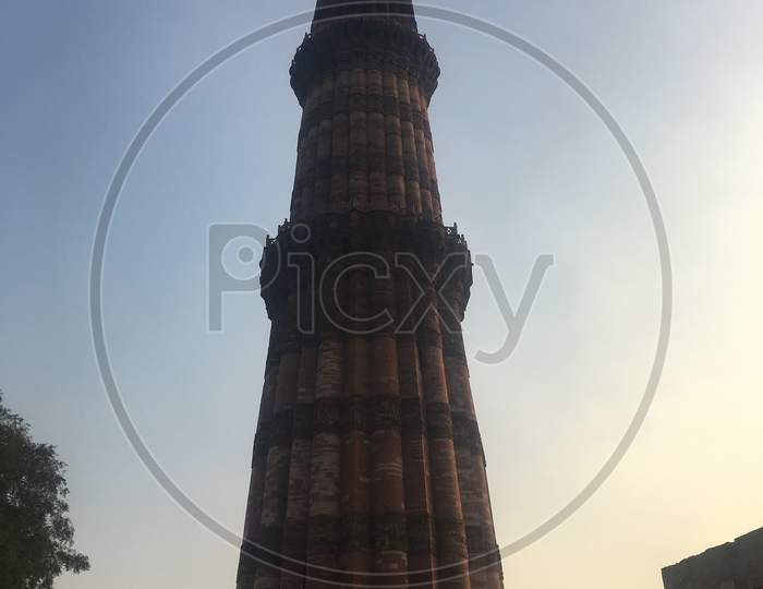 A View Of Tower In Delhi City India