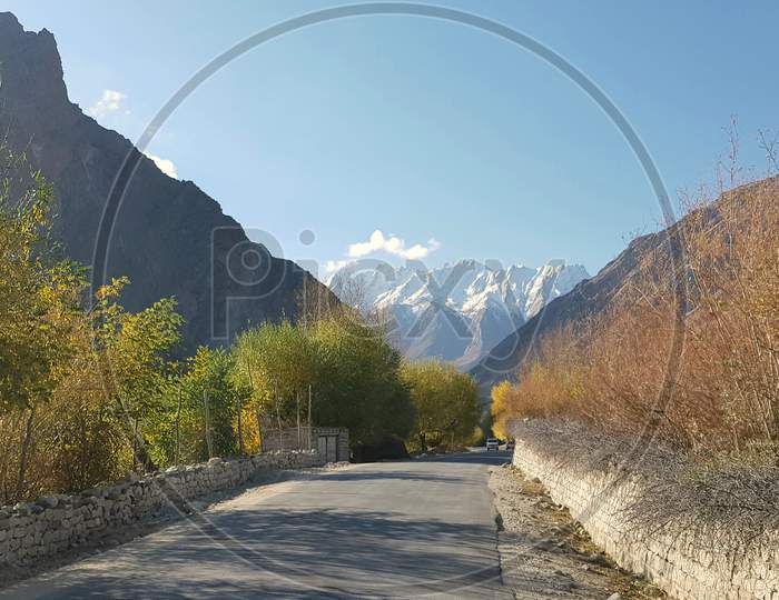 Roads Plants And View Of Kargil