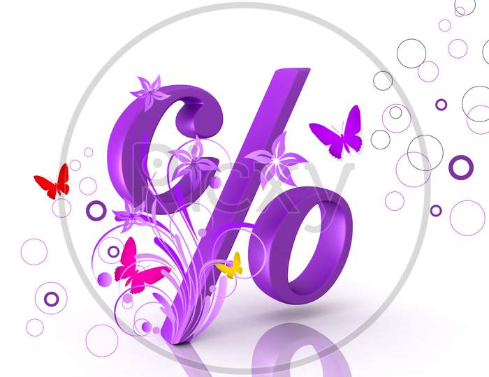 Digital Illustration Of Business Symbol In Color Background