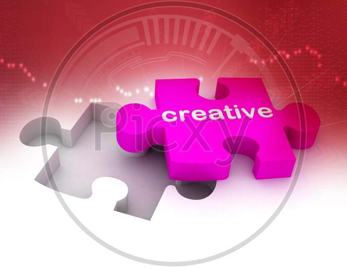 3D Multi Use Creative Puzzle In White Background