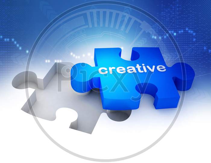 3D Multi Use Creative Puzzle In White Background