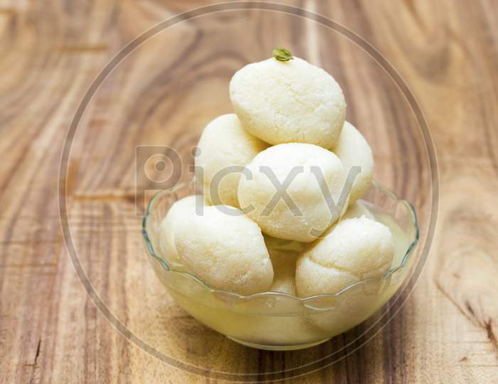 famous Bengali sweet "Rasgulla" is ready to serve