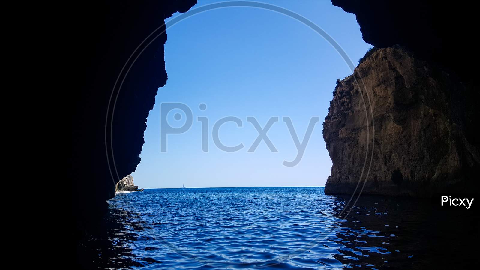 View From The Cave To The Open Sea.