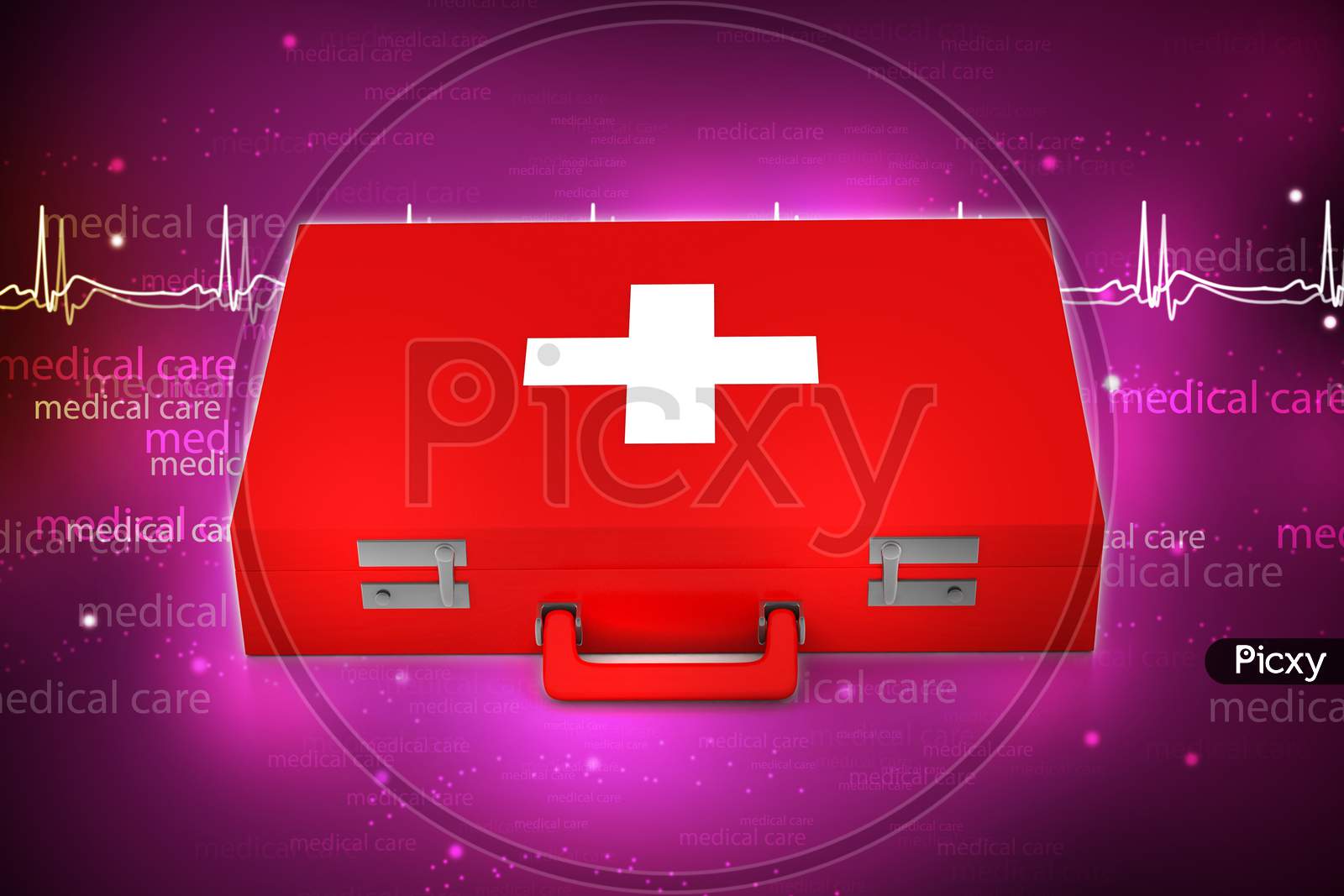 First Aid Kit. 3D