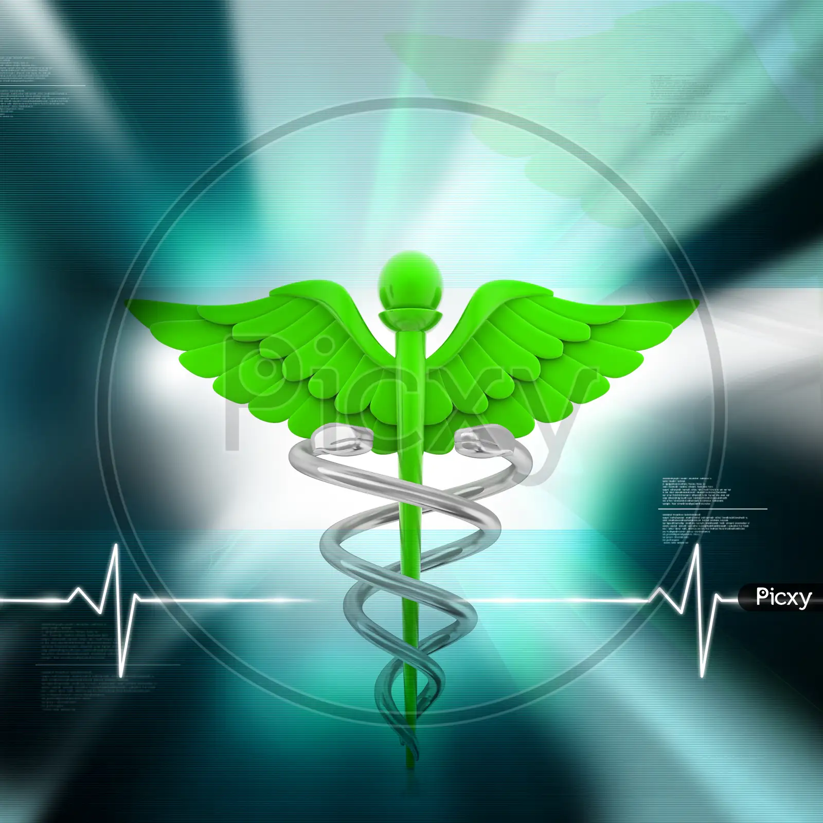 green medical background
