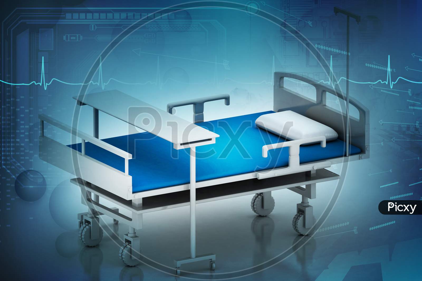 3D Multi Use Hospital Bed