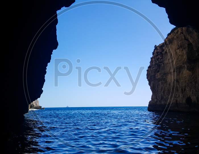 View From The Cave To The Open Sea.