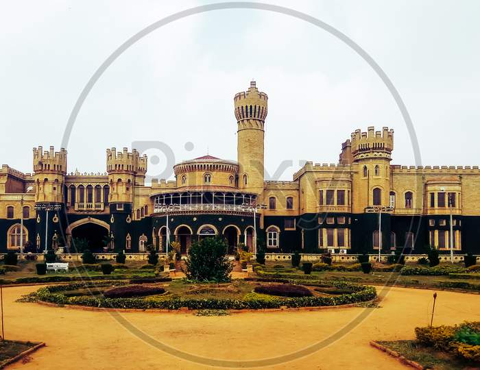 Bangalore palace jayamahal palace in Bangalore India, the exterior.