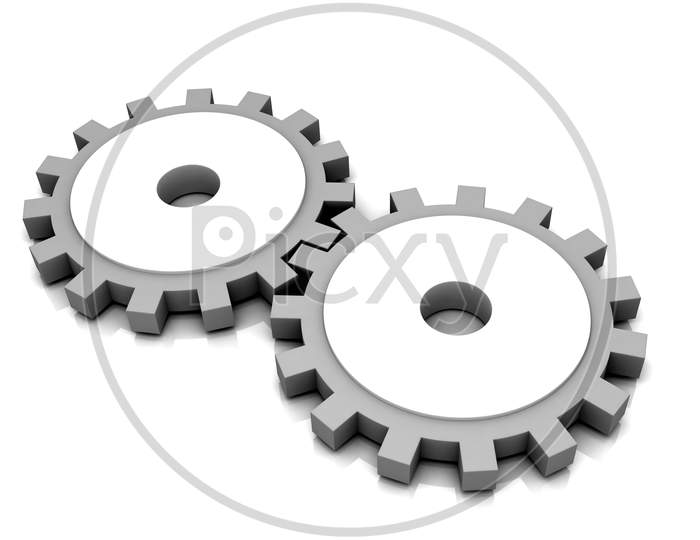 3D Rendering Of  Multi Use Gear In White Background