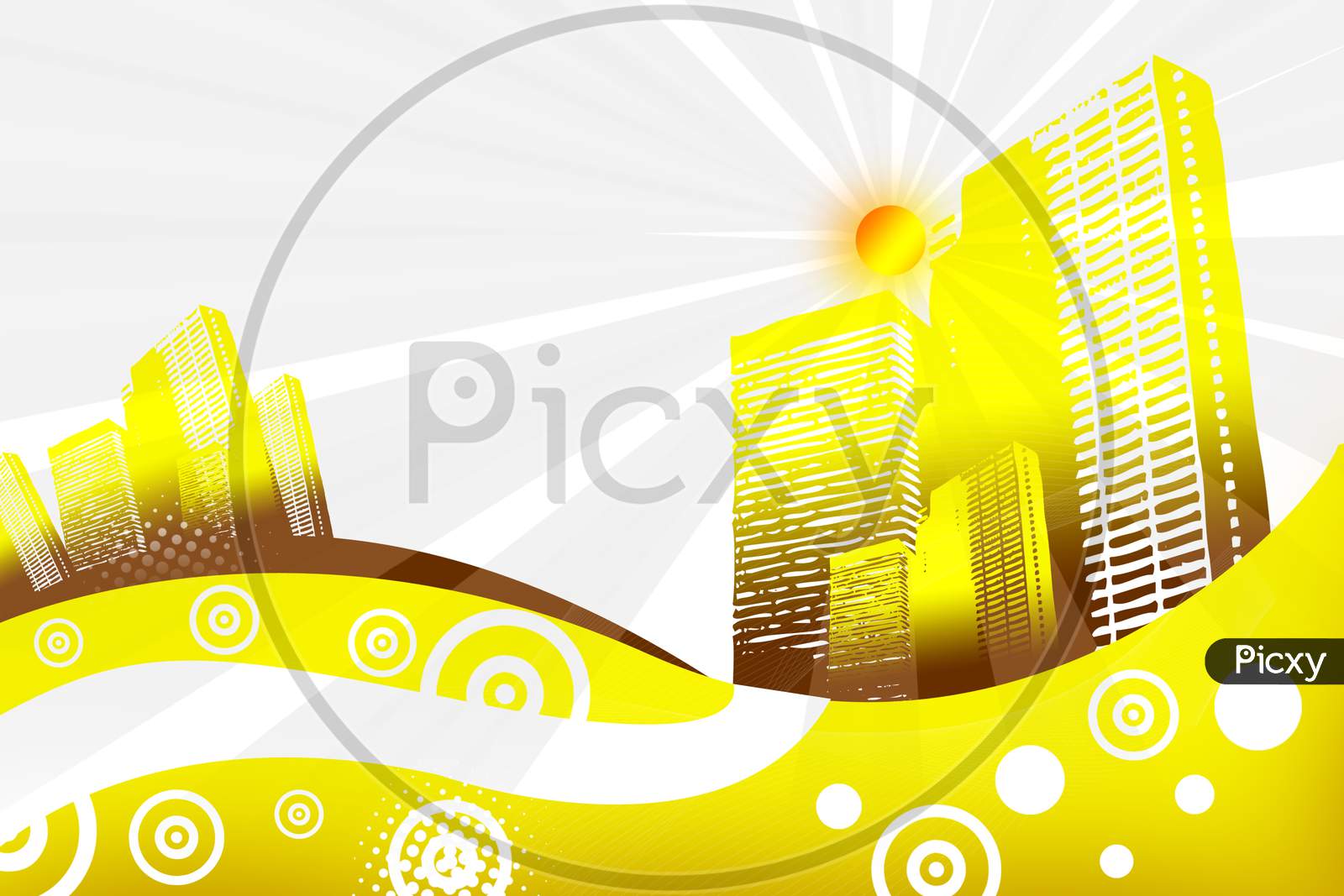 City In Abstract Background