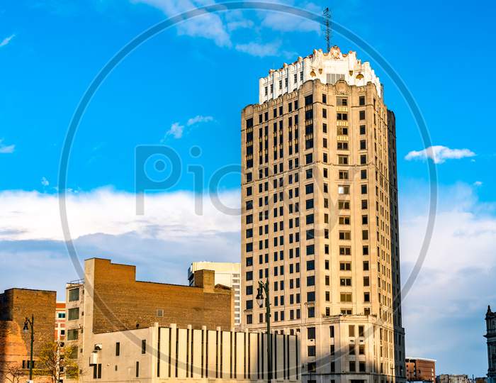 Historic Buildings In Downtown Detroit, Michigan