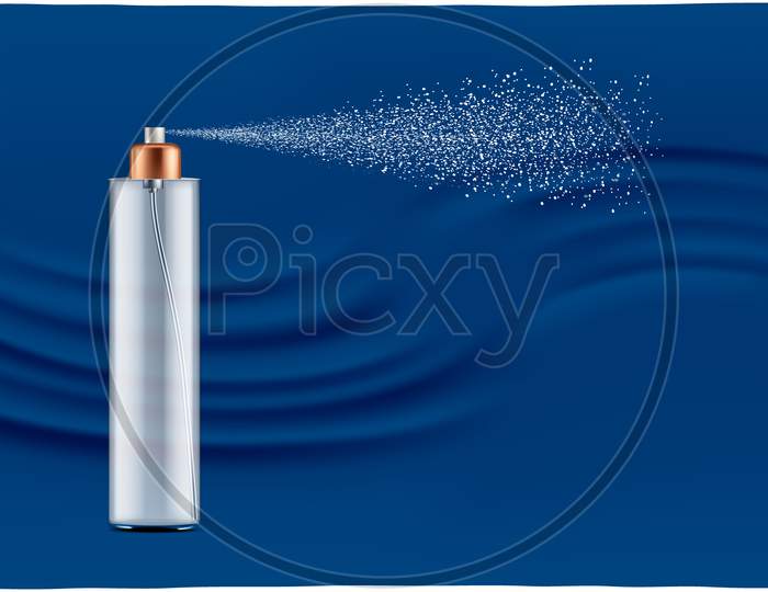 Mock Up Illustration Of Deodorant On Abstract Background