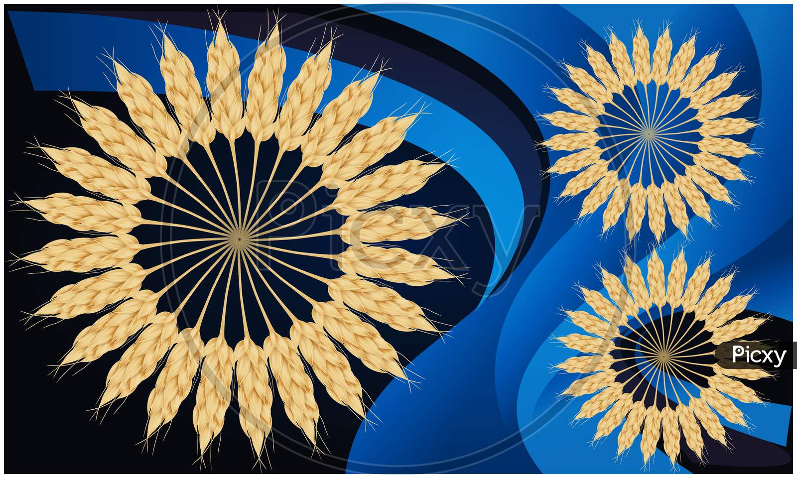 Digital Textile Design Of Grains Pattern