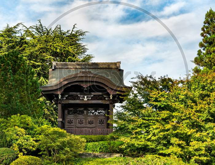 Japanese Pavilion At Kew Botanic Gardens In London