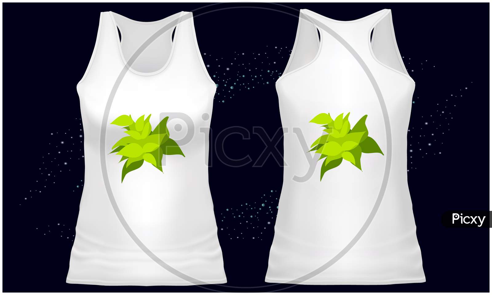Mock Up Illustration Of Female Wear On Abstract Background