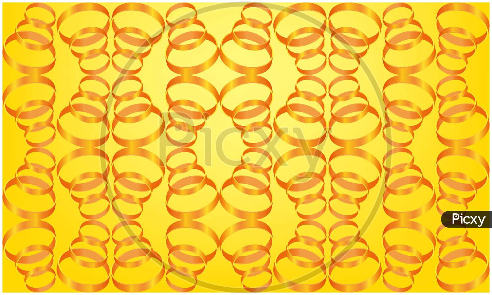 Digital Textile Design Of Rings On Abstract Background