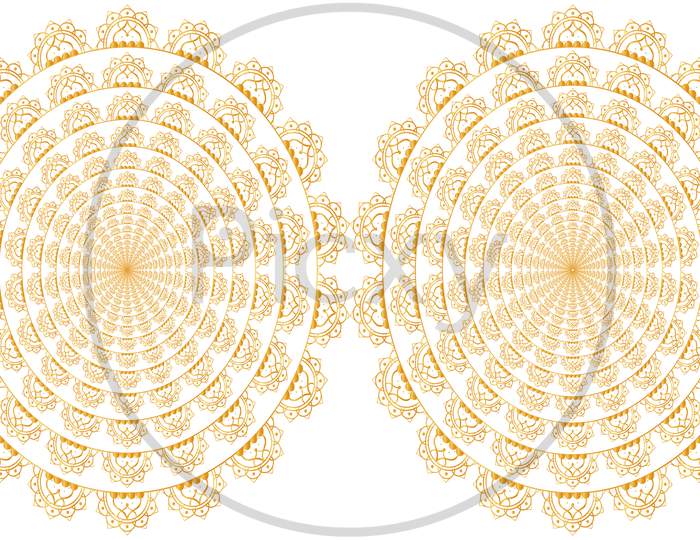 Digital Textile Illustration Design Of Ornament Art