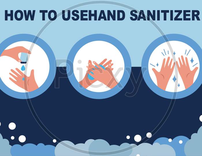 how to use hand sanitizer