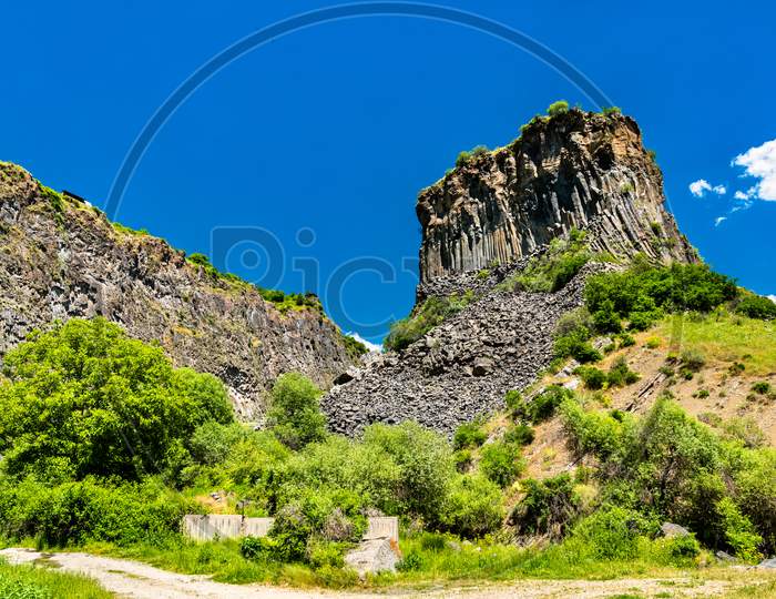 Basalt Column Formations In The Garni Gorge, Armenia