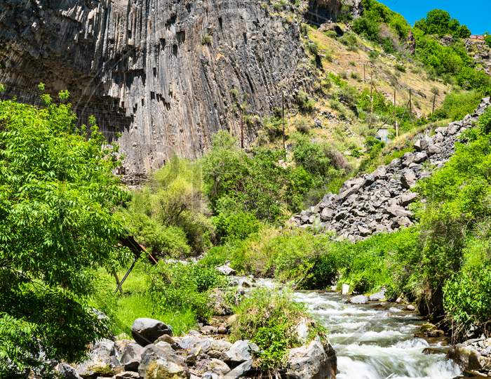 The Azat River In The Garni Gorge, Armenia