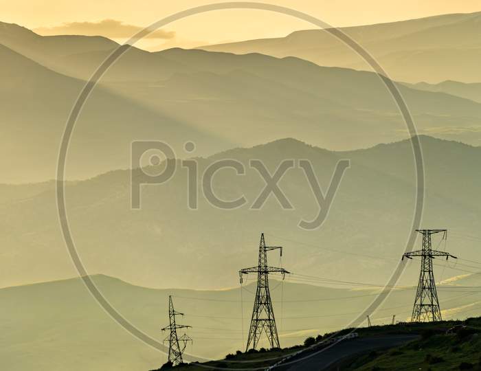 Caucasus Landscape At Vorotan Pass In Armenia