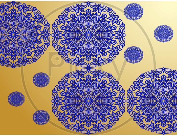 Digital Textile Design Of Ornament Art