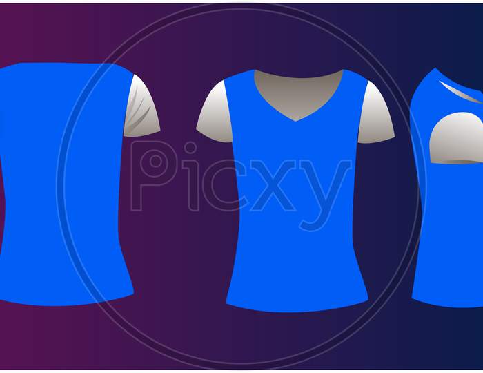Mock Up Illustration Of A Female Sports Wear On Abstract Background
