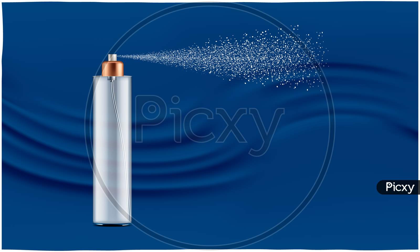 Mock Up Illustration Of Deodorant On Abstract Background