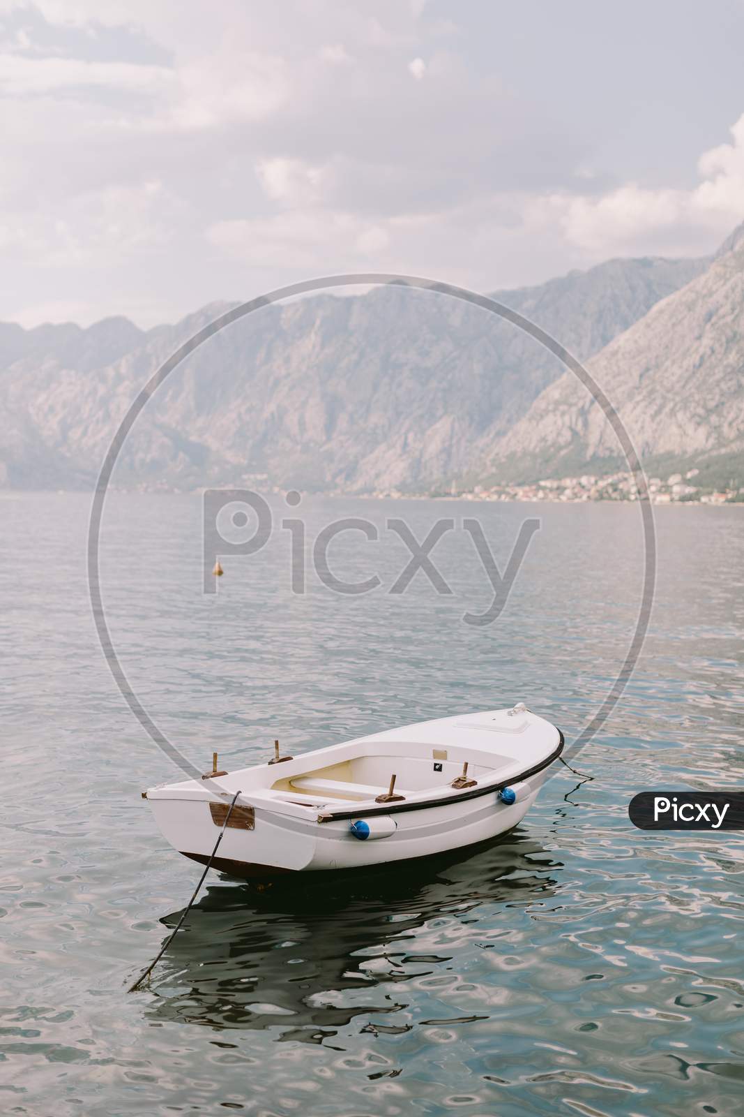 Small Fisherman Boat In Bay Of Kotor