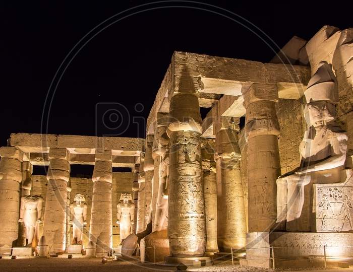 Luxor Temple At Night - Egypt