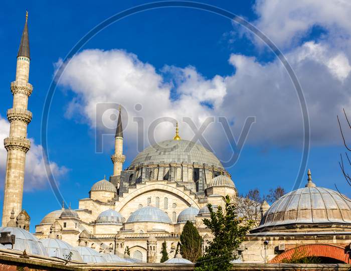 View Of The Suleymaniye Mosque In Istanbul, Turkey