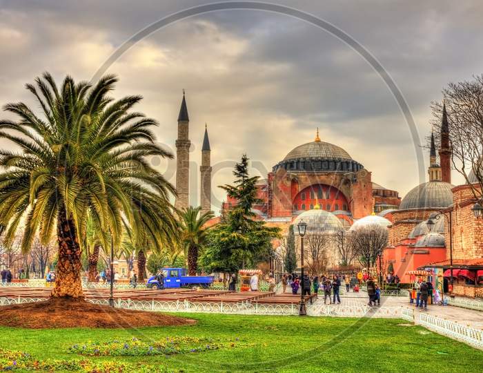 View Of Hagia Sophia (Holy Wisdom) - Istanbul, Turkey