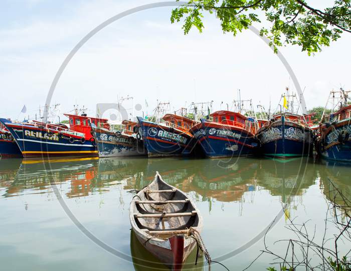 fishing harbour in ponnani kerala india