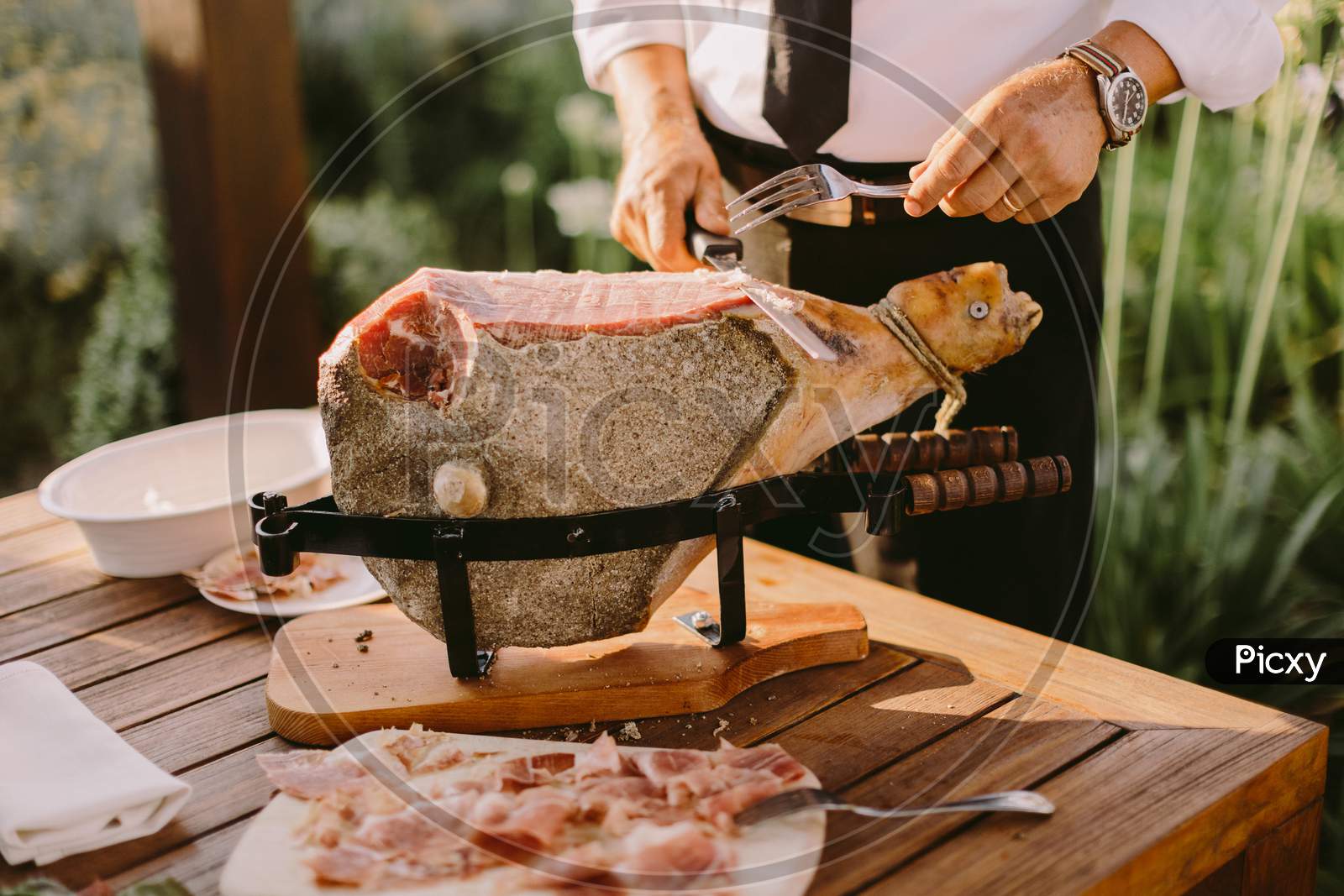 Prosciutto Leg And Ham In Italy