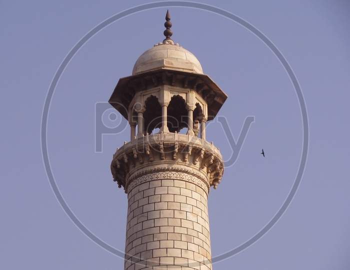 Closeup of Tajmahal Minaret