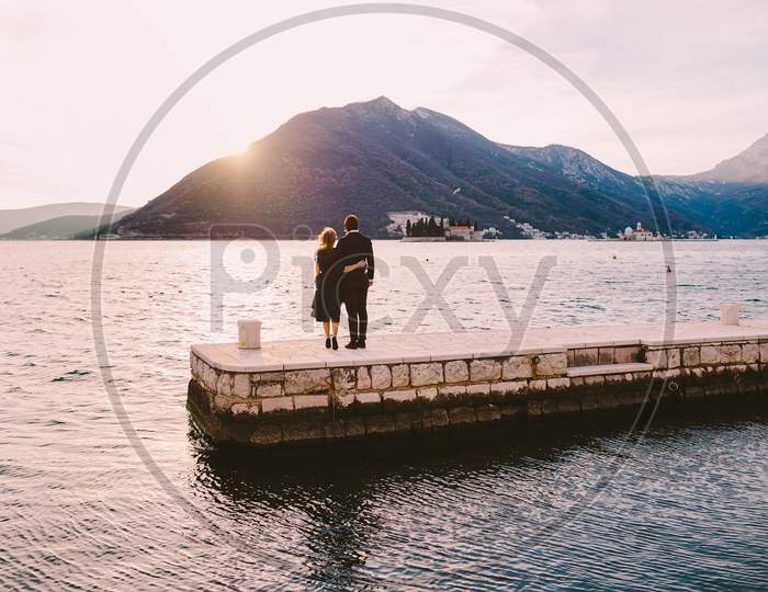 Couple Travel On Vacation In Europe, Montenegro