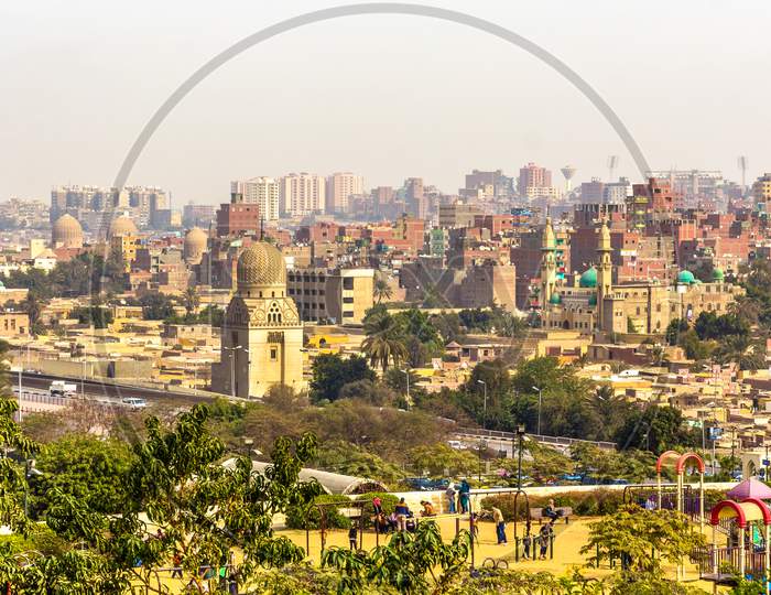 View Of Cairo From Al-Azhar Park - Egypt