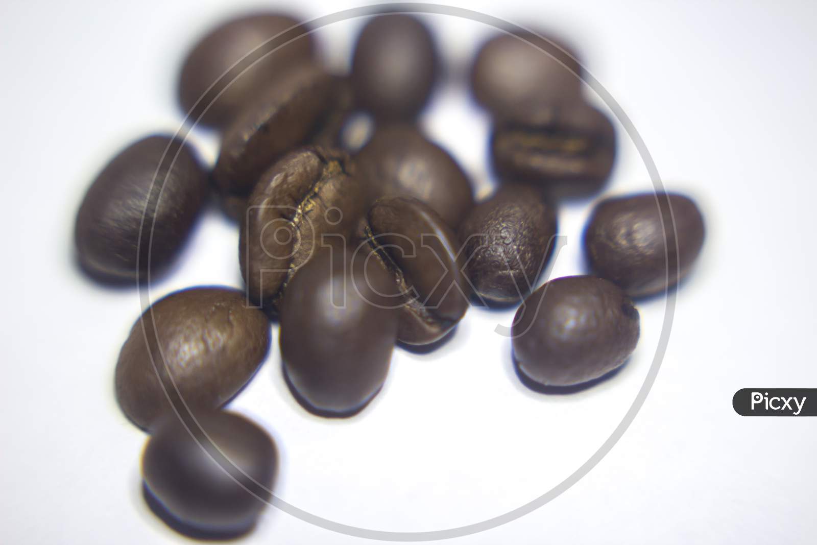Coffee Beans Isolated On White Background,