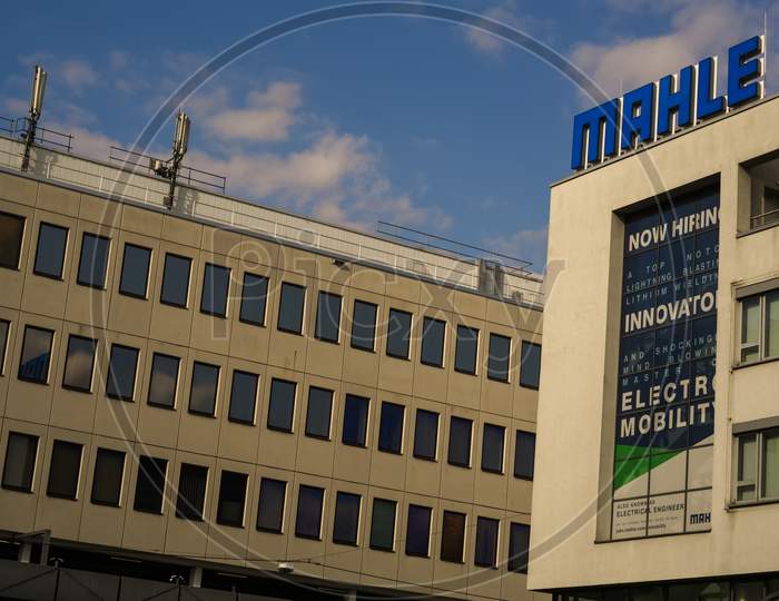 Stuttgart,Germany - March 31,2020:Bad Cannstatt These Are Old Office Buildings Of The Big Electronics Company Mahle.