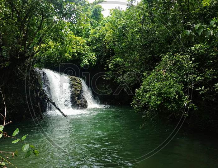 Natural Waterfall in Goa