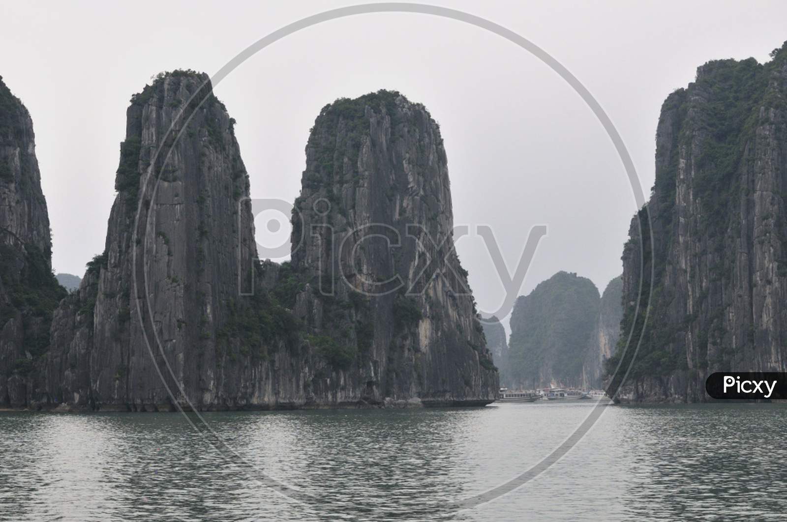 Rock Formation in Ha Long Bay Vietnam