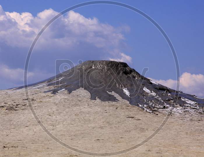 Single Mud Volcano At Paclele Mari, Buzau, Romania