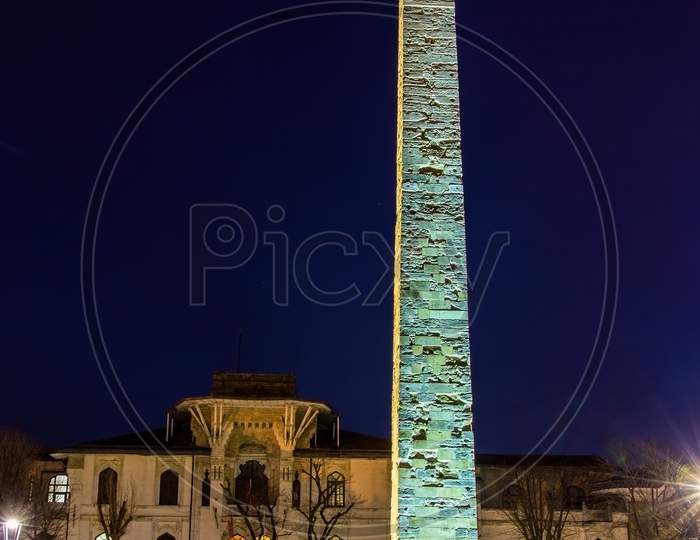 Walled Obelisk (Constantine Obelisk) In Istanbul - Turkey