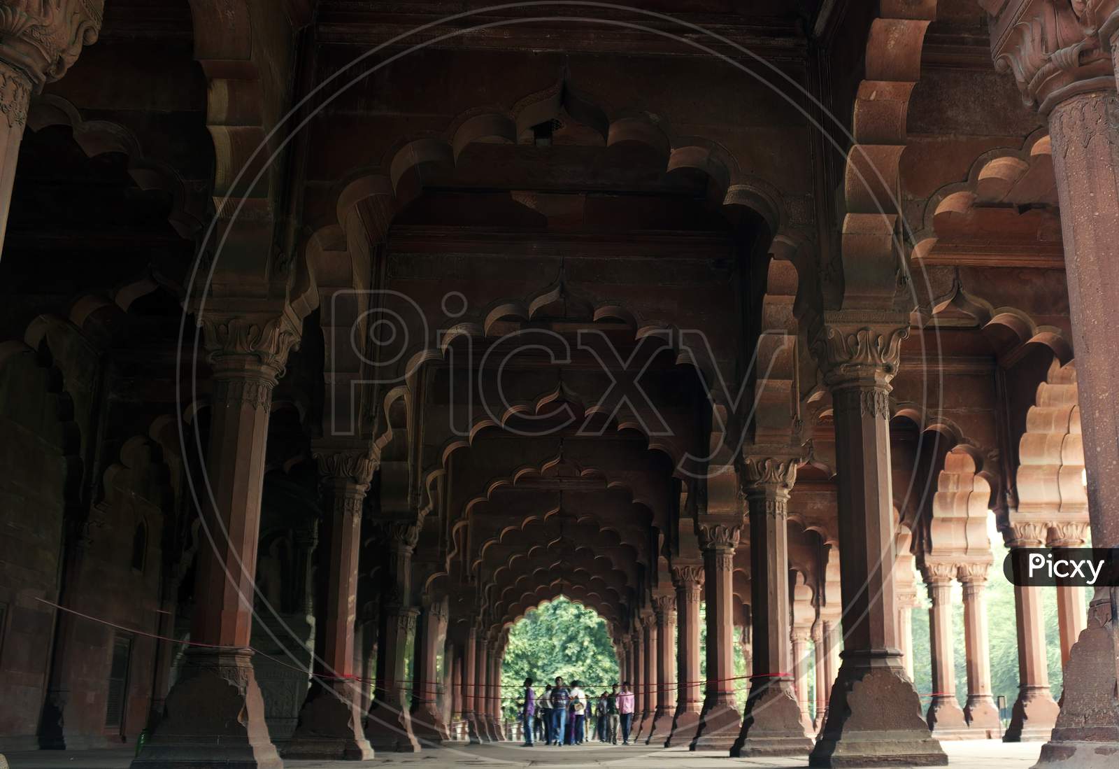 Indian Architecture In Red Fort, Delhi, India
