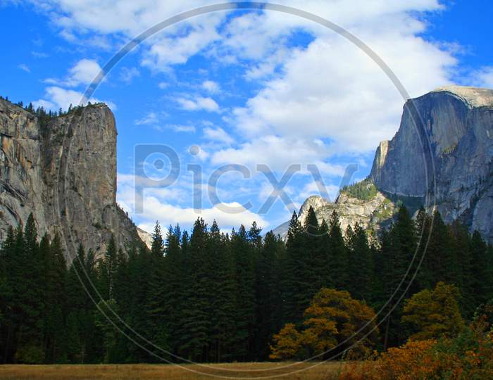 Half Dome And Yosemite Valley